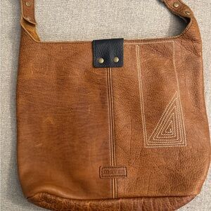 Brown Leather Maven Bag